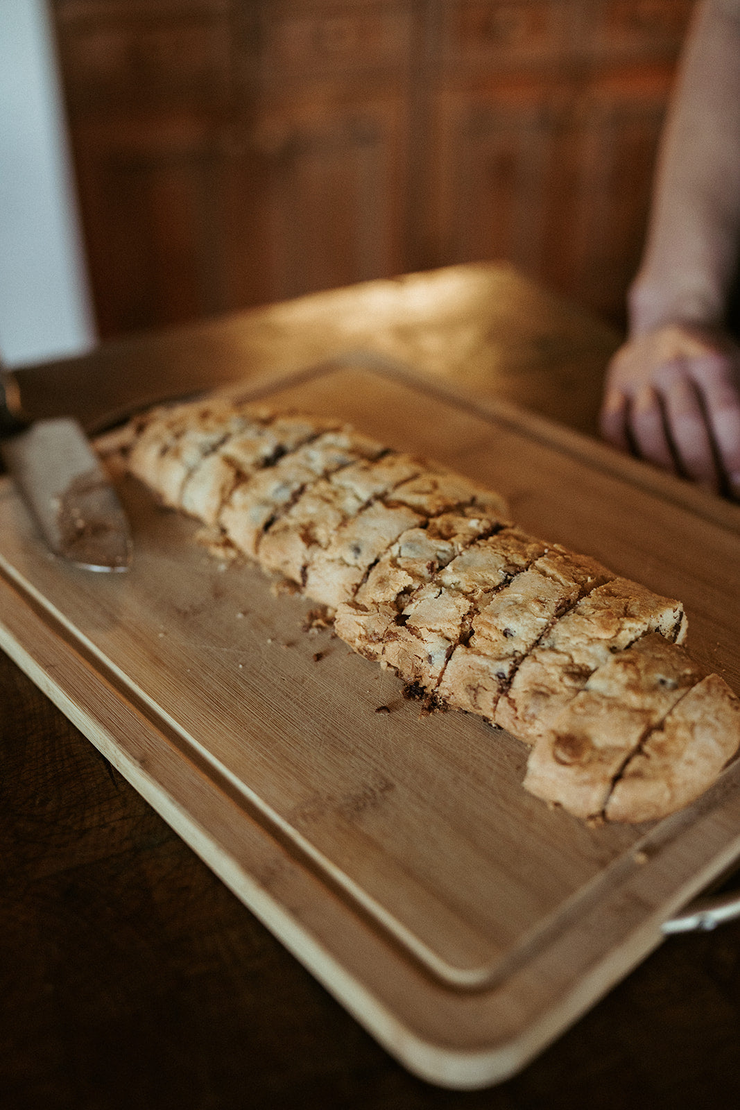 Butterscotch Chocolate Chip Biscotti