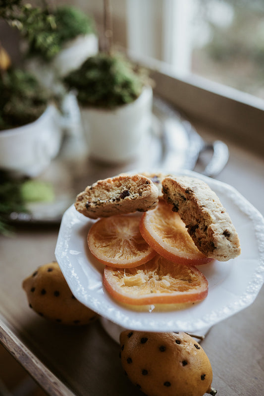 Cranberry Orange Cream Biscotti